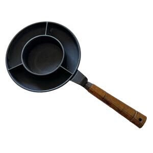 Nordic Ware Crepes N Things Cast Aluminum Pan W/ Dip Pan Crepe Maker Wood Handle
